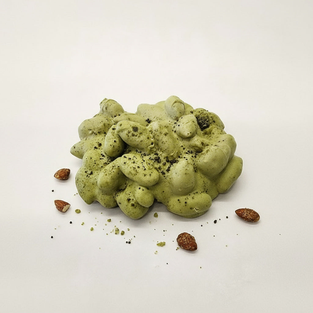 Matcha Almonds Nut Cake