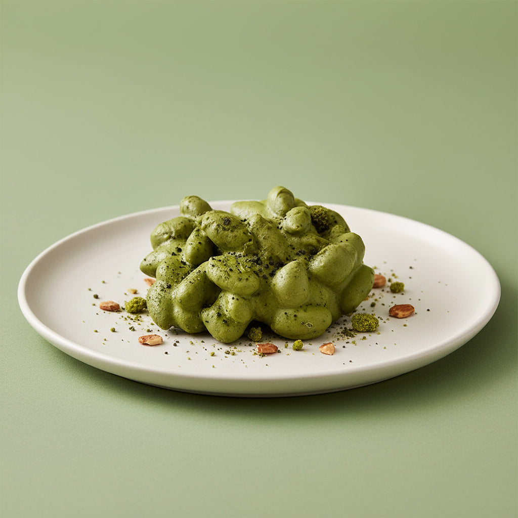 Matcha Almonds Nut Cake