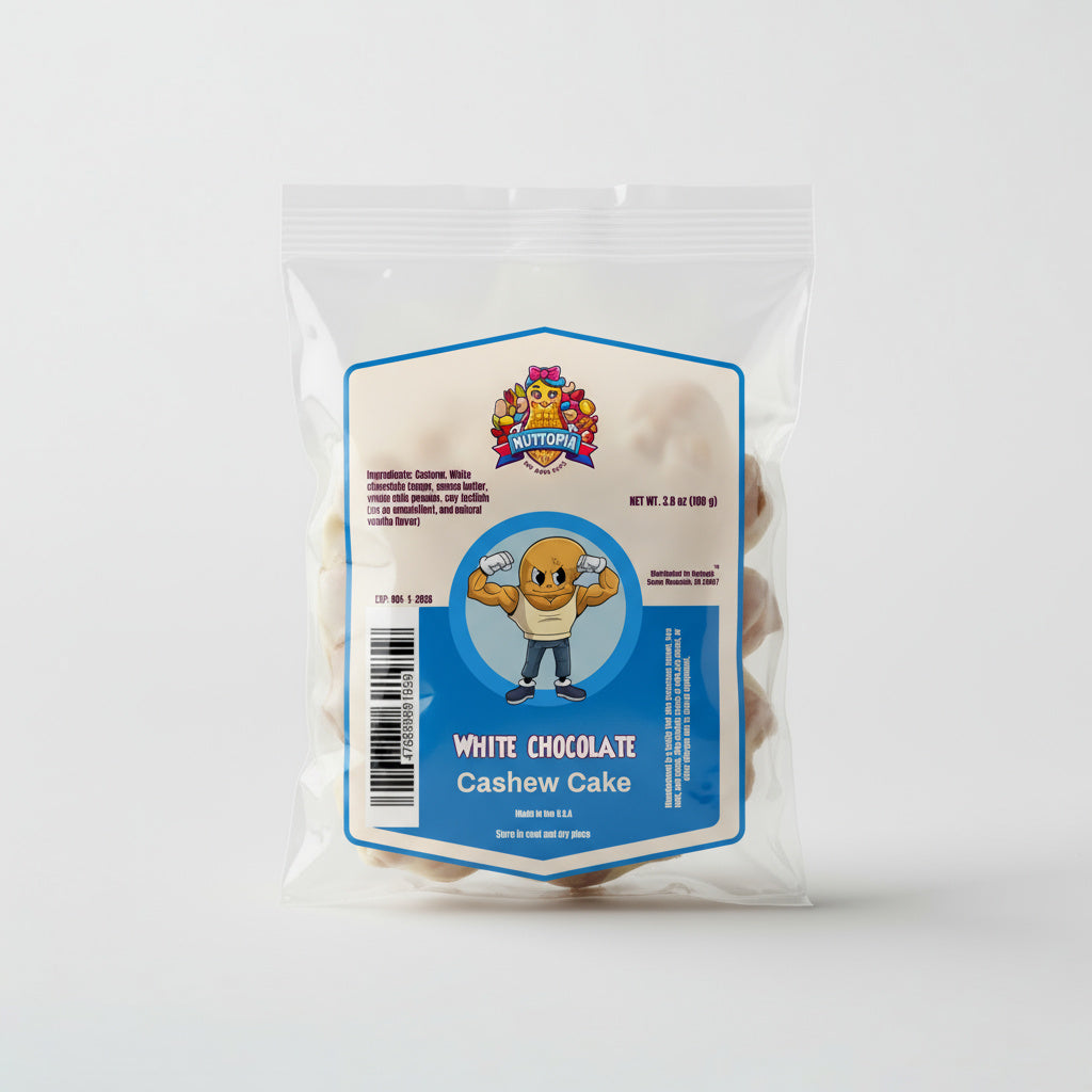 White Chocolate Cashew Cake