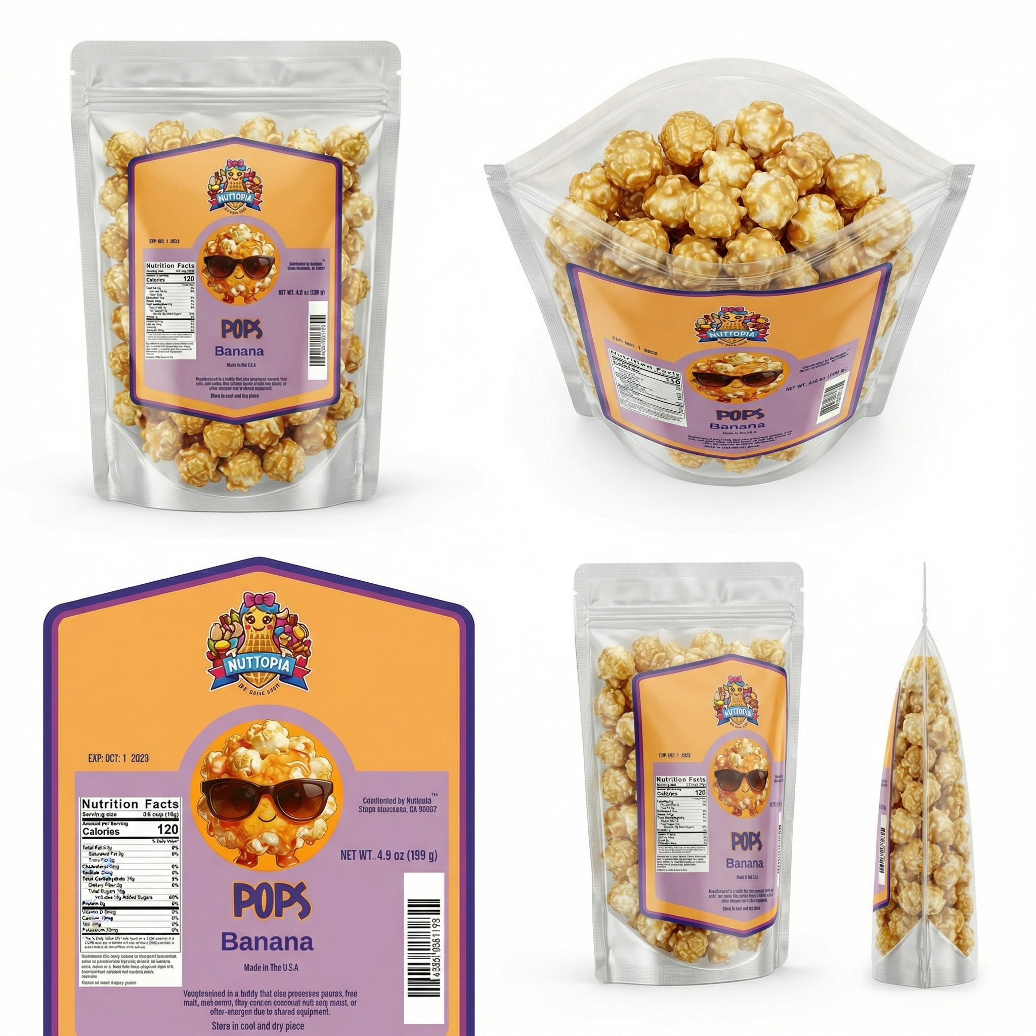 Pops - Banana Popcorn