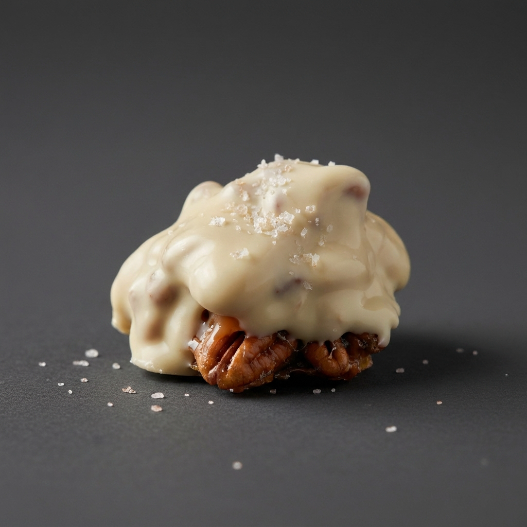 White Chocolate Pecan Sea Salt Clusters