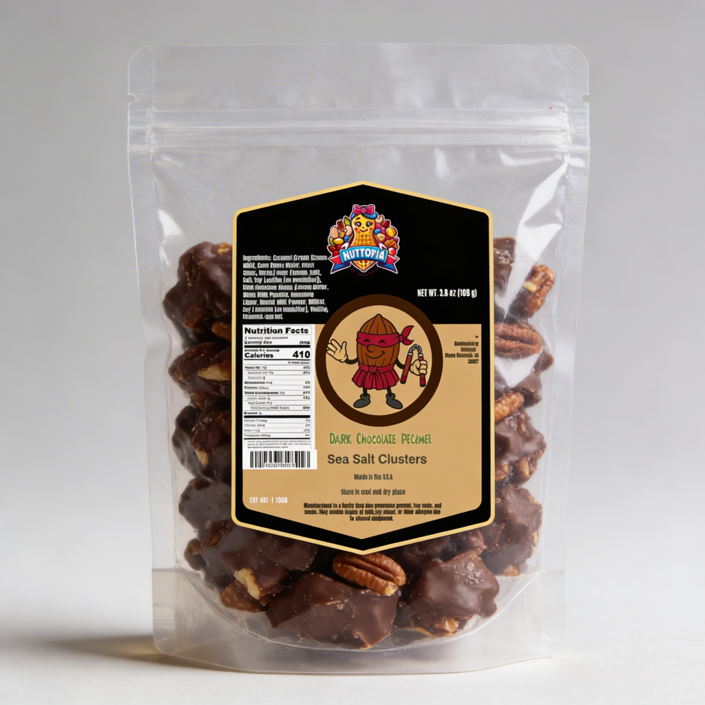 Dark Chocolate Pecan Sea Salt Clusters