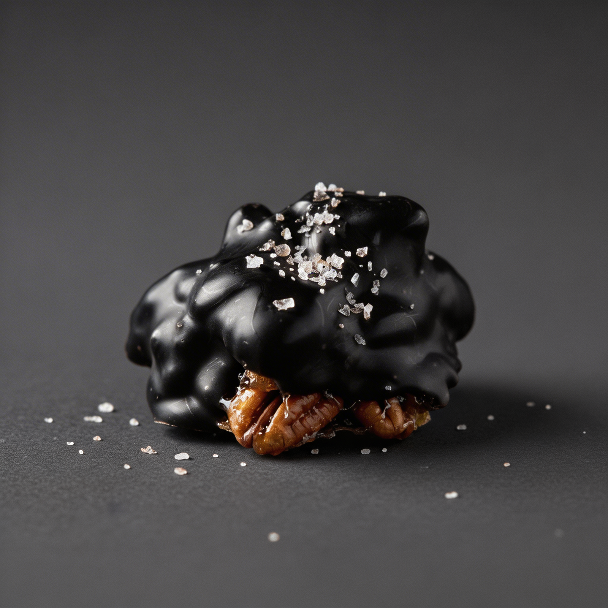 Dark Chocolate Pecan Sea Salt Clusters
