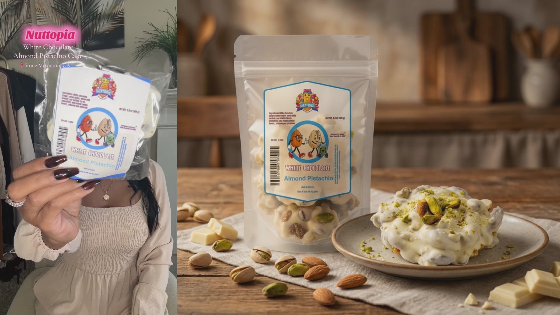 White Chocolate Almond Pistachio